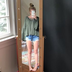 Green blouse